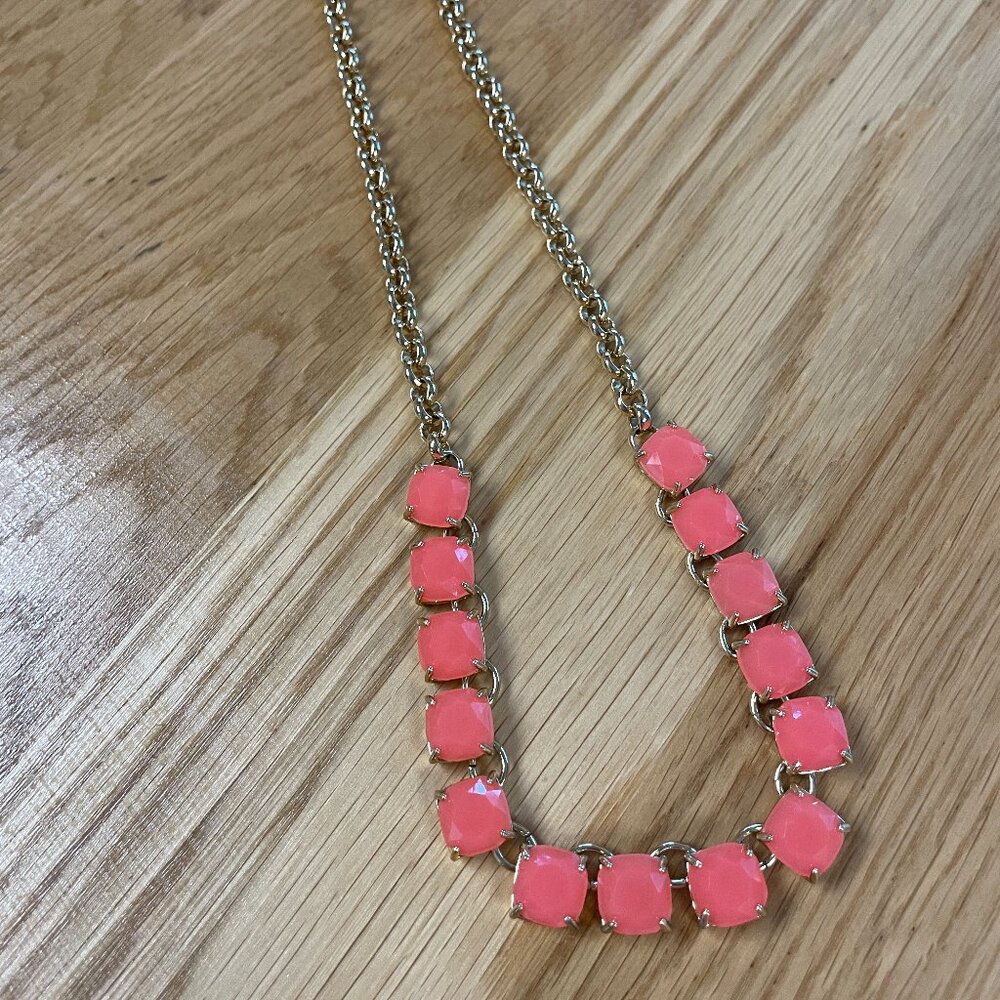 Kate Spade Bright Pink Gumdrop Necklace 18"